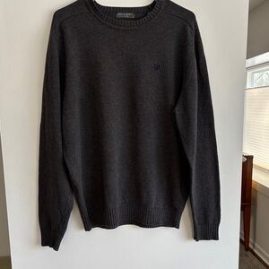 Lyle & Scott Men's Charcoal Crewneck Sweater XL